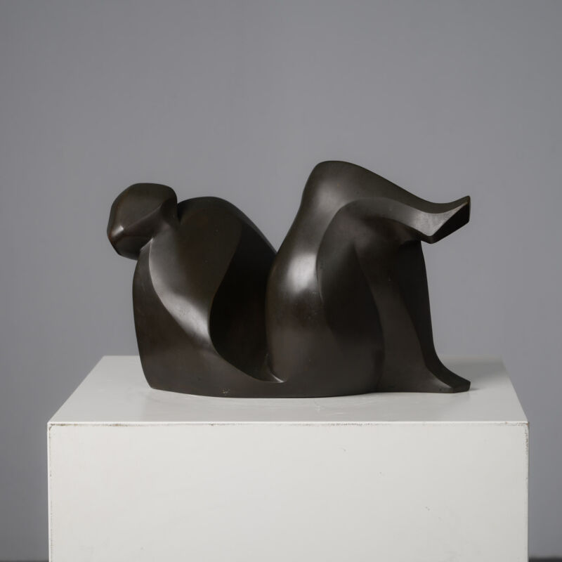 Abstract Bronze Female Figure Sculpture by Francine Govers, Netherlands, 1990s