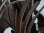 Abstract Constructivist Iron Sculpture, Signed CH, Netherlands, 1960s