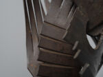 Abstract Constructivist Iron Sculpture, Signed CH, Netherlands, 1960s