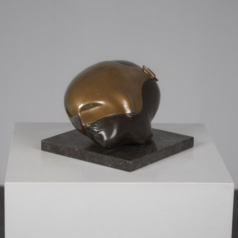 Intriguing Bronze Sculpture by Jos van Vreeswijk, Netherlands, 20th Century