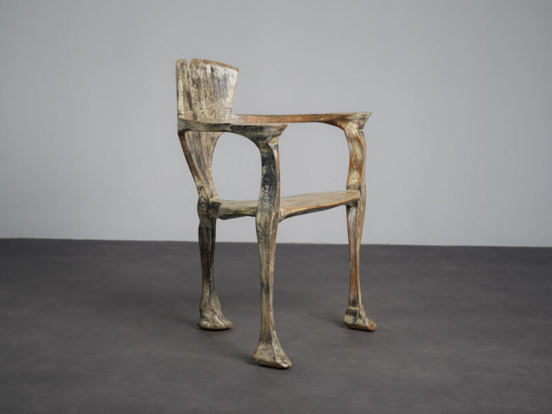Unique “Ginkgo Biloba” Sculptural Armchair by Joop Evers and Frans Bolscher, Netherlands, 1992