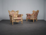Pair of Baroque Armchairs by The People of the Labyrinths, Netherlands, 2000s