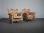 Pair of Baroque Armchairs by The People of the Labyrinths, Netherlands, 2000s