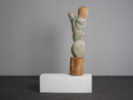 Painted Wood Female Figure Sculpture by Tom de Munk-Kerkmeer, Australia, 1990