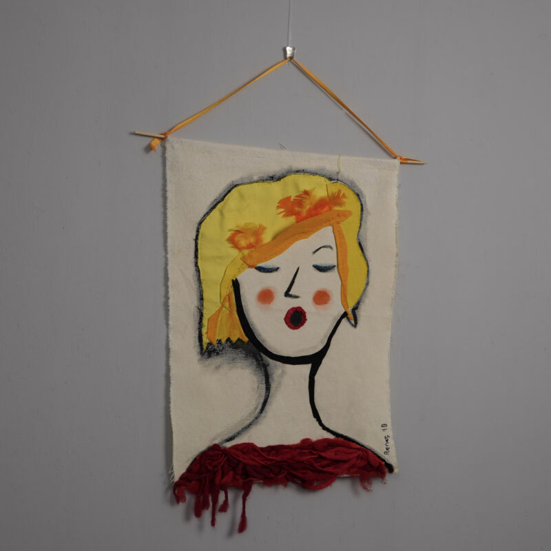 “Singer” Textile Wall Hanging by Mathilde Renes, Netherlands, 2018